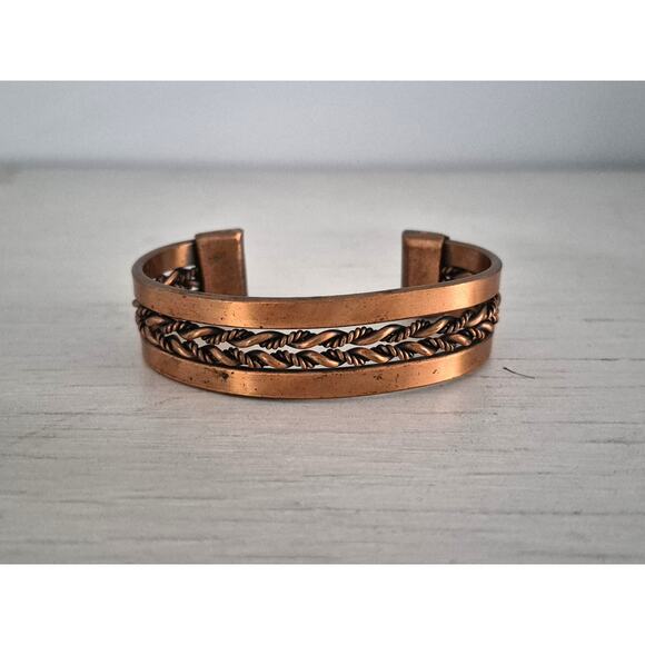 Vintage Copper Cuff Bracelet - Picture 3 of 7